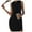Black, variant on Women's Sleeveless Hooded Drawstring Dress - Polyester Spandex Blend - Casual/Daily/Beach - S-XXL Sizes