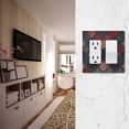 thumbnail image 5 of Yayeee Rocker Switch Wall Plate 1-Gang 4.6"x2.9" Home Decorative Outlet Cover, Red Tartan Pattern, 5 of 6