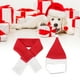 thumbnail image 4 of Lindo mascota perro Santa sombrero bufanda Collar cumpleaños Navidad disfraz para cachorro gatito mascotas pequeñas, 4 of 8