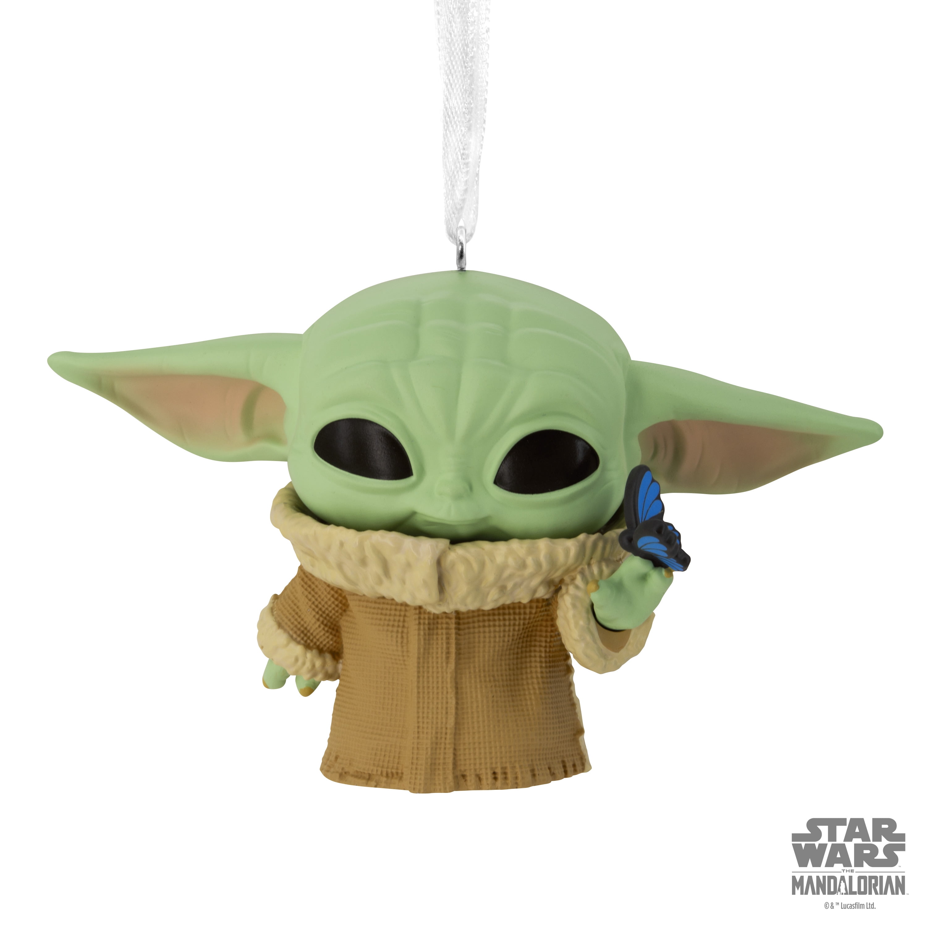 Hallmark Star Wars: The Mandalorian Grogu With Butterfly Funko POP! Christmas Ornament
