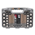 thumbnail image 2 of Battery Daddy Storage & Organizer Case w/Tester, Stores & Protects Up to 180 Batteries, Double-Sided, Clear Locking Lid, Secure Latches & Portable Carrying Handle- Warm Grey (Batteries Not Included), 2 of 9