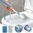 thumbnail image 2 of Lilixerw Clearance Toilet Brush and Holder,with Non-Slip Long Plastic Handle,Deep-Cleaning Toilet Bowl Brush,for Bathroom Cleaning, 2 of 5