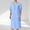 c01Blue, variant on USNSM Men's Summer Fashion V-Neck Robe Blouses Solid Color Short Sleeve Pocket Loose Comfort Breathable Robe Top Shirt Set Blue XL