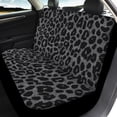 thumbnail image 3 of COEQINE Black Leopard Print Car Front Back Seat Covers Full Set 4 PCS, Universal Fit Most Cars SUV Vans Trucks, Auto Accessories Decor for Women Men, 3 of 5