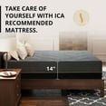 thumbnail image 5 of EGOHOME 14 inch Firm Full Mattress, Memory Foam Mattres with Cooling Cover, Bed in a Box, CertiPUR-US Certified, Breathable and Supportive, Made in USA, 54x75x14 Black, 5 of 7