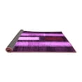 thumbnail image 2 of Ahgly Company Indoor Round Abstract Purple Contemporary Area Rugs, 7' Round, 2 of 4