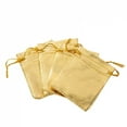 thumbnail image 4 of 50pcs Gold Gift Drawstring Bags Pouches For Jewelry Organizers Favor Candy Bar Chocolate Package Small Businesses Supplies, 4 of 10