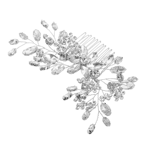SEWCHICS Rhinestone Crystal Hair Comb for Women Wedding Hair Accessories European Style 1 Pack