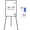 Black, variant on VividGreen 36" x 24" Portable Magnetic Dry Erase Whiteboard Easel Stand, 44"-66" Height Adjustable, for School Office and Home, Silver