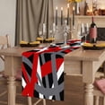 thumbnail image 2 of Table Runners 72 Inches Long Dress Scarves, Red Black Geometric Farmhouse Kitchen/Dining Table Runner, Coffee Tablerunners, Modern Art Abstract Grey Line 16x72 Inch, 2 of 9
