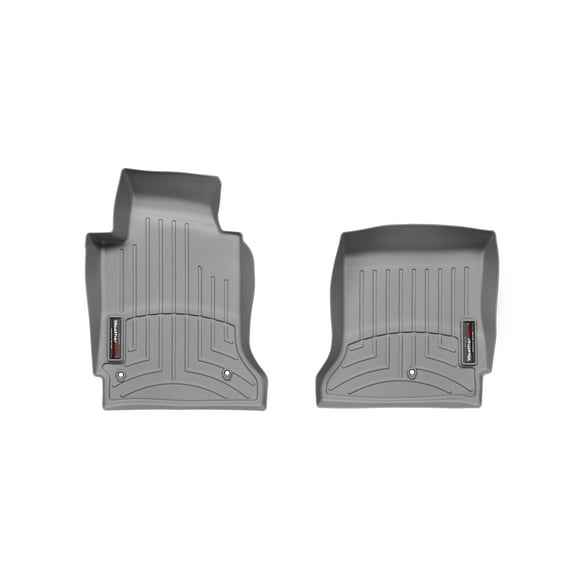 WeatherTech Custom Fit FloorLiners compatible with 2005-2011 Chevrolet Corvette - 1st Row (Driver & Passenger), Grey