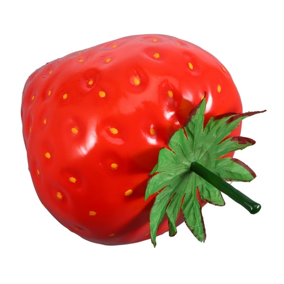 Raindrops Extra Large Artificial Strawberry Decoration for Home Party Photo Prop Foam Red 12.5 Inches