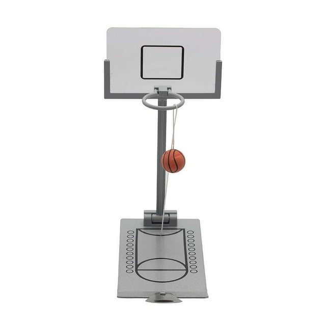 Small Desktop Folding Basketball Machine Foldable Shooting Machine Portable Creative Desktop Miniature Decompression Toys Gifts with Small Ball for Children Home Indoor