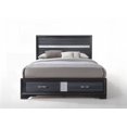 thumbnail image 5 of Queen Size Rubberwood Storage Bed Frame with No Box Spring, Black for Bedroom, 5 of 6