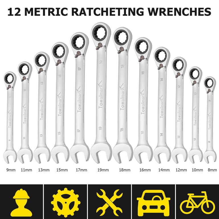 GearWrench 12 Pc. 12 Point Flex Head Ratcheting Combination Metric Wrench Set – Techs Choice GearWrench 12 Pc. 12 Point Flex Head Ratcheting Combination Metric Wrench Set – Techs Choice