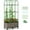 Dual Deep-Planter Box, variant on MOPHOTO 16"X32"x73" Raised Garden Bed Planter Box with Trellis for Climbing Vegetables Plants, Tomatoes Planters Outdoor Tomato Cage with Wheels, Indoor Outdoor Use