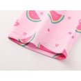 thumbnail image 6 of Beezizac Cotton Pajama for Girls - Pink Watermelon & Heart Long Sleeve Set 2-Piece for Kids Sleepover PJ Size 10, 6 of 7