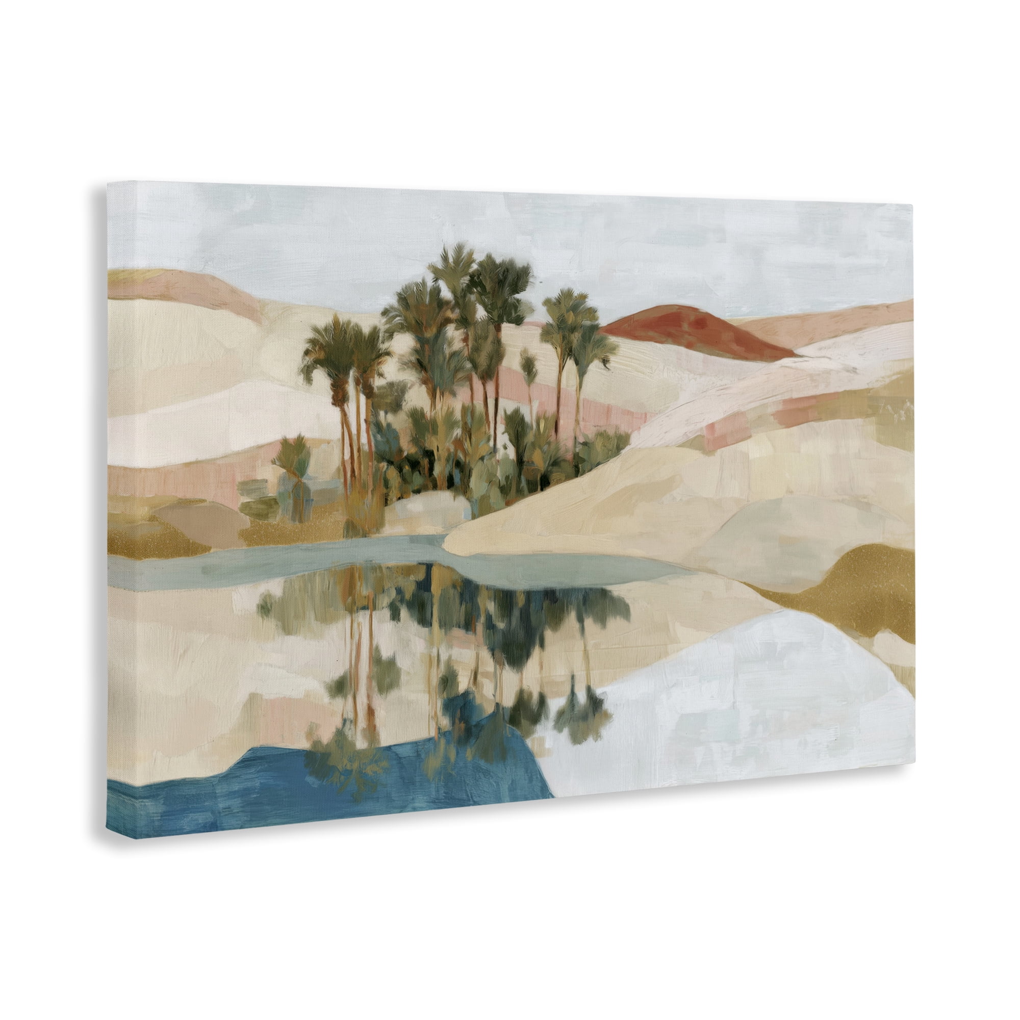 Stupell Industries Desert Oasis with Palm Reflection Canvas Wall Art, design by Chromatic Storm Studio
