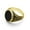 Gold/Black, variant on Solid Stainless Steel Signet Ring, Black Onyx Plain Signet Seal Ring for Men, Vintage Rings for Men, Pinky Rings for Men, Biker Ring for Men, Silver, Size 11