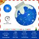 thumbnail image 3 of Adornos navideños para exteriores, bola iluminada BRIGHTDECK, azul, 3 of 7