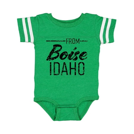 

Inktastic From Boise Idaho in Black Distressed Text Gift Baby Boy or Baby Girl Bodysuit