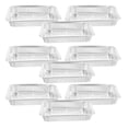 thumbnail image 3 of Miangastore 10 Pcs Rôtissoires Jetables Four Table à Vapeur Poêle en Feuille d'Étain Fournitures de Service pour Aliments Rôtissoire en Papier d'Aluminium Boîte en Papier d'Aluminium pour la Maison, 3 of 9
