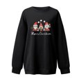 thumbnail image 3 of Liquidation à 50 % Chandail Surdimensionné pour Femmes 2023 Mode Imprimé Ample Blouse à Manches Longues Col Rond Chandail Décontracté à Enfiler Hauts Chandail, 3 of 4