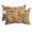 Blue, Orange, Red, variant on Chaise Lounge Headrest Pillow 1 Pack, Middle Century Waterproof Chair Pillows with Insert & Adjustable Elastic Strap for Beach Pool Recliner, Abstract Geometric Colorful Rings Brown Outdoor Pillow