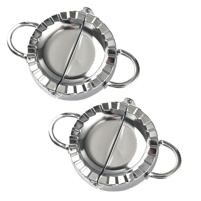 Agiferg Stainless Steel Dumpling Maker Press Molds Wontons Molds Easy Dumpling Wrappers Tool Dough Stamps Cutter Pie Maker