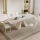 thumbnail image 4 of Luxury Cream Style Dining Table Rectangle Household Modern Minimalist Dining Tables Folding Extendable Muebles Furniture WZ50DT My Lux Decor Round, 4 of 12