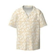 thumbnail image 2 of Lsque Chicken Leg print Men's Cuban Collar Short Sleeve Shirt Summer Beachwear Casual Button Down Fashionable Vacation Leisure Shirt-Small, 2 of 7