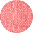 thumbnail image 1 of Ahgly Company Indoor Round Abstract Red Contemporary Area Rugs, 5' Round, 1 of 4