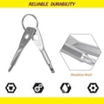 thumbnail image 3 of 3pcs Keychain Screwdriver Tools,Mini Multi-Function Pocket Tool,4 in 1 Flat and Cross Head(Black,Silver), 3 of 5