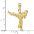 thumbnail image 2 of 19mm 10k Solid Yellow Gold Karate Charm Pendant Necklace for Women - 1.9 Grams, 2 of 2