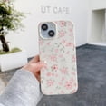 thumbnail image 2 of YWC-pour iPhone 14 Étui, Motif Floral Rose Mignon Étui de Téléphone Esthétique, Protection de Caméra Surélevée TPU Souple Mince Antichoc pour Filles Femmes - Rose, 2 of 4