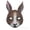 Grey 1, variant on Full Face Rabbit Mask,Realistic Bunny Head Mask,Easter Rabbit Costume for Role-Play Party,Animal Bunny Masks