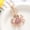 Pink, variant on Ocean-themed diamond-studded metal colorful crab keychain creative keyring bag accessory