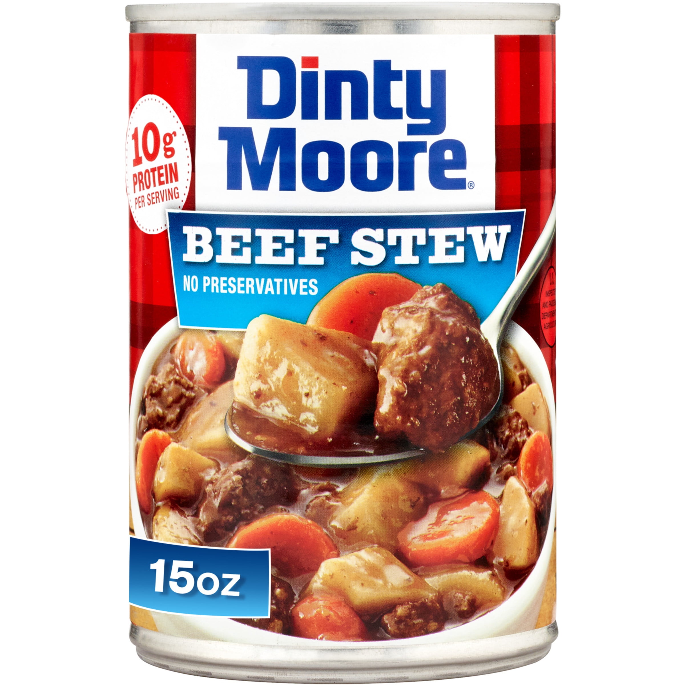 DINTY MOORE Beef Stew, Shelf Stable, 15 oz Steel Can (pack of 4)