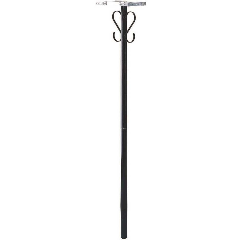 Gibraltar Mailboxes Round, Steel, Mailbox Post, Black, PBK00000