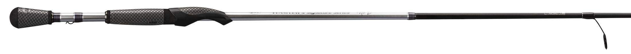 Team Lew's Signature Series Mark Zona Spinning Fishing Rod, 7-Foot 2-Inch, Tube Crackin' Special, Silver/Black