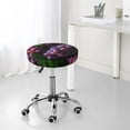 thumbnail image 5 of Grape Round Bar Stool Seat Covers, Elastic Round Chair Cover Stool Seat Slipcover Bar Stool Cushions Round Pad for 12-14 inch, 5 of 5