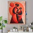 thumbnail image 4 of Qisvanset Elegant Orange Orchid Canvas Print 12x16 Inch Bedroom Art, 4 of 8