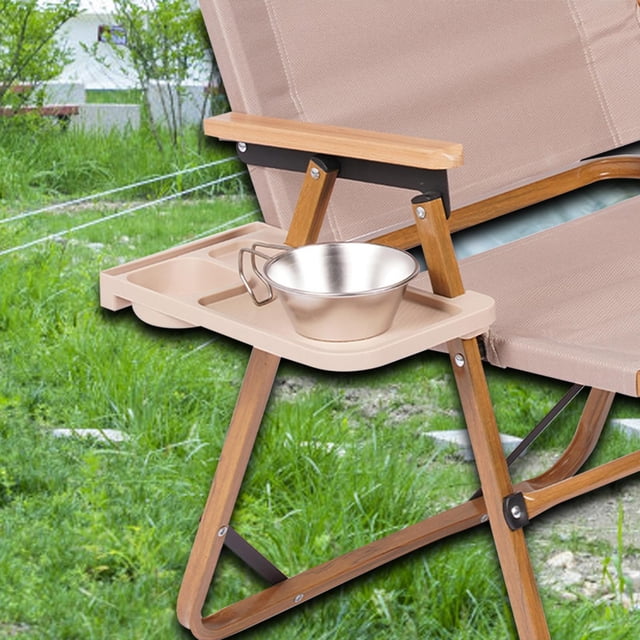 Sillón Reclinable Sharpla Portavasos Plegable con Ranura para Teléfono Móvil