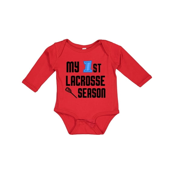 Inktastic My 1st Lacrosse Season Boys Long Sleeve Baby Bodysuit