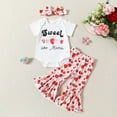 2Piece Set Outfit for Girls Size 8 Girls Short Sleeve Letter Romper ...