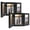 Black (Triple), variant on Mat Board Center 2-Opening 4x6 Gray Hinged Picture Frames, 1 Pack