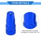 thumbnail image 4 of Tapones de válvula de neumático Unique Bargains 5 Pcs 18x7MM para ruedas de coche, tapón universal para coche y bicicleta de aleación de aluminio azul, 4 of 7