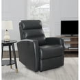 thumbnail image 2 of Home Fare Pulaski Coltrane Leather Power Recliner Charcoal Gray, 2 of 2