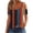 Brown#3, variant on Women's Casual Printed Off Shoulder V Neck Loose T Shirt 93% Polyester 7% Spandex Blue White Floral Print Top, Loose Fit Summer Casual Blouse for Women S - 2XL