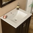 thumbnail image 2 of Infurniture 24 inch Single Sink Bathroom Vanity in Brown Finish, 2 of 4